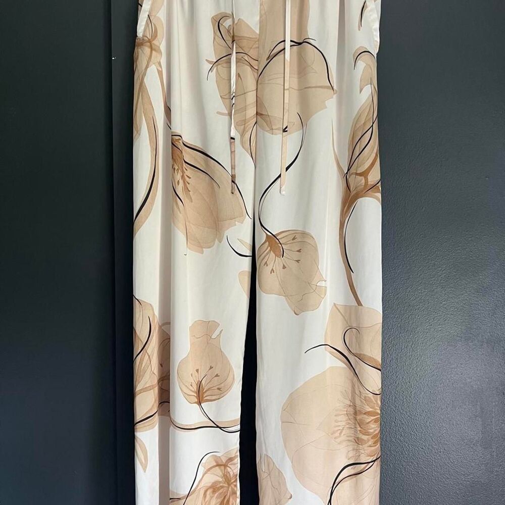 Soma Women's Cream and White Trousers